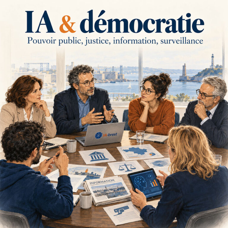 Illustration de la conférence IA et démocratie à Plougonvelin