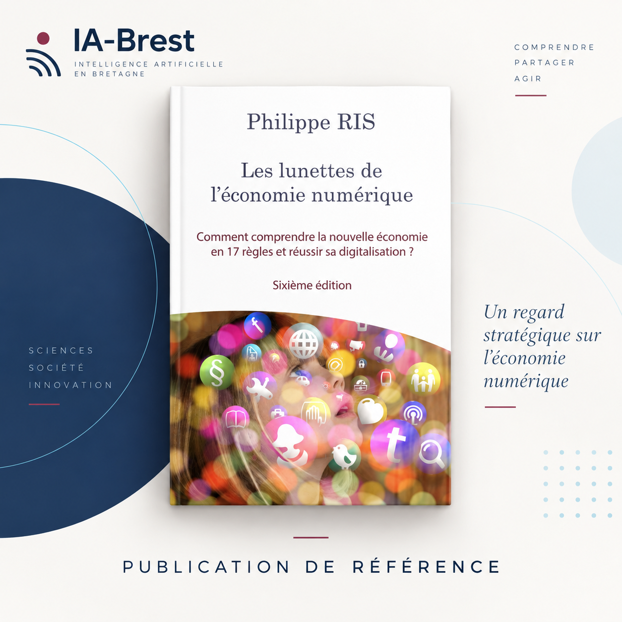 Visuel mettant en avant le livre Les lunettes de l’économie numérique